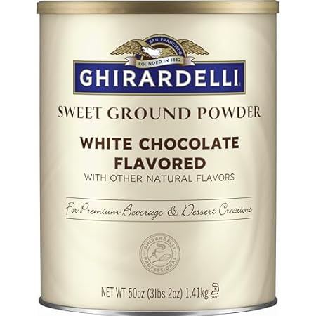 Ghirardelli Sweet Ground White Chocolate Flavor Powder, 3.12 lbs.