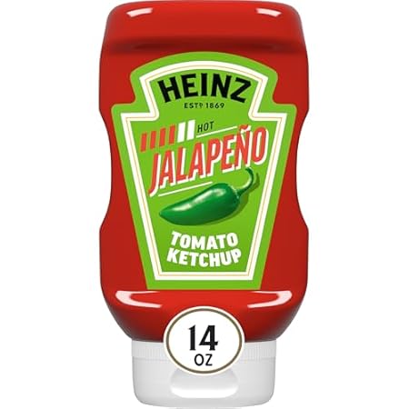 Heinz Tomato Ketchup Blended With Jalapeno, 14 oz Squeeze Bottle