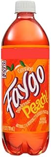 Faygo Peach Soda Pop 20 oz Bottles (6 Pack) Detroi...