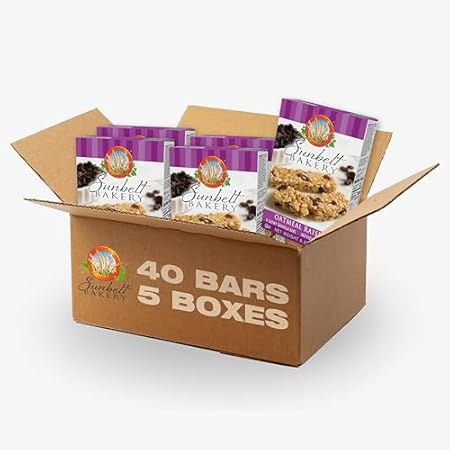 Sunbelt Bakery Oatmeal Raisin Chewy Granola Bars, 40-1.0 OZ Bars (5 Boxes)
