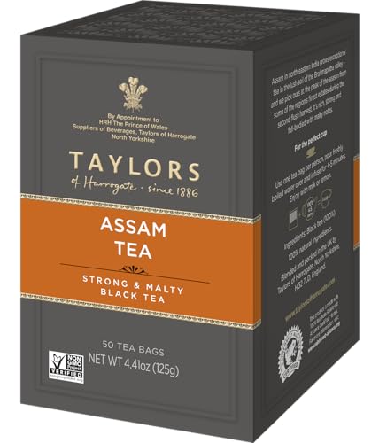Taylors of Harrogate Pure Assam, 50 Teabags, Pack of 6)