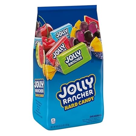 JOLLY RANCHER Assorted Fruit Flavored Hard Candy Bulk Bag, Halloween Candy, 5 lb