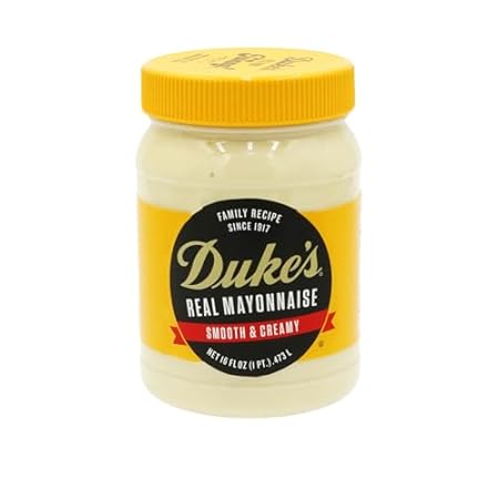 Duke’s Real Mayonnaise Jar – Original Smooth & Creamy Taste, 16 Ounce (Pack of 1)