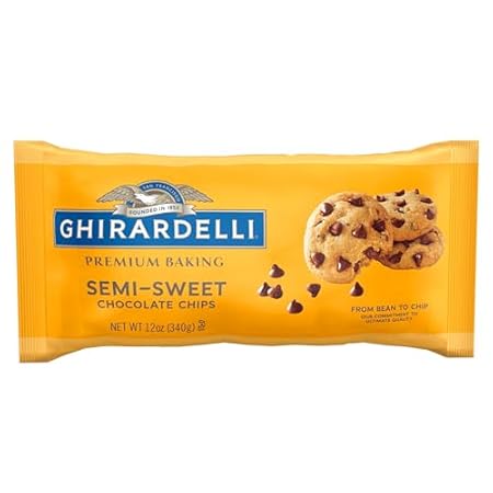 GHIRARDELLI Semi-Sweet Chocolate Premium Baking Chips, Chocolate Chips for Baking, 12 OZ Bag