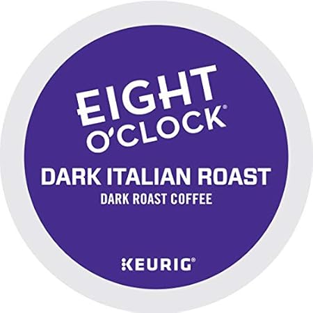 Eight O Clock, Dark Italian Roast, Single-Serve Keurig K-Cup Pods, Dark Roast Coffee, 120 Count (5 Boxes of 24 Pods)