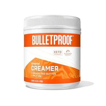 Bulletproof Original Creamer, 14.8 Ounces, Keto Coffee Creamer with MCT Oil and Grass-Fed Butter, Supports Brain Function