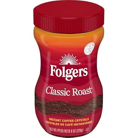 Folgers Classic Roast Instant Coffee, 8 Ounces