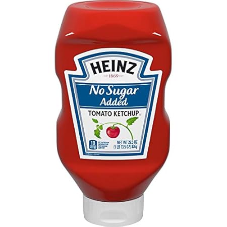 Heinz Tomato Ketchup with No Sugar Added, 29.5 oz Bottle