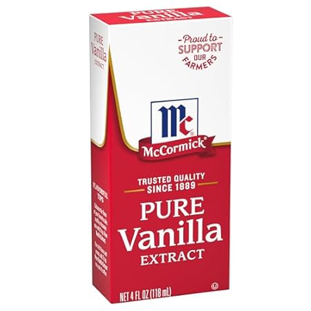 McCormick Vanilla Extract, Pure, Gluten Free, Non-GMO, Made with Madagascar Vanilla Beans, 4 fl oz
