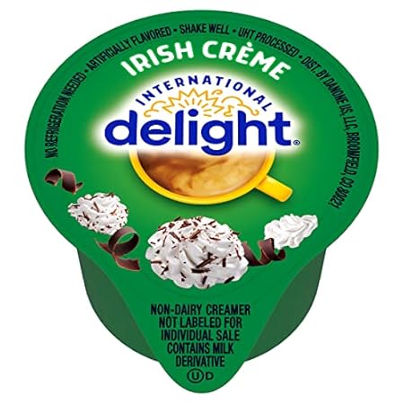 International Delight Irish Creme, Single-Serve, Shelf Stable Non-Dairy Flavored Coffee Creamer, Great for Home Use, Offices, Parties or Group Events, 288 Count