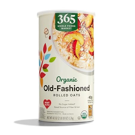 365 by Whole Foods Market, Organic Old-Fashioned Rolled Oats, 42 Ounce