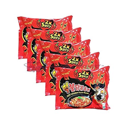 Samyang (5 Pack) 2x Spicy Hot Chicken Flavored Ramen