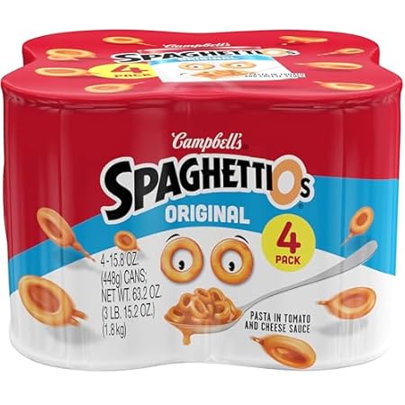 SpaghettiOs Original Canned Pasta, 15.8 oz Can (Pack of 4)
