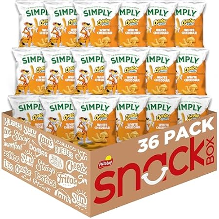 Simply, Cheetos Puffs White Cheddar, 0.875 Ounce (Pack of 36)
