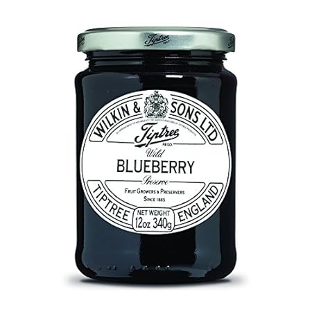 Tiptree Wild Blueberry Preserve, 12 Ounce Jars (Pack of 6)