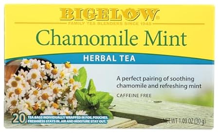 Bigelow Tea Chamomile Mint 20 Bags (Pack of 3)