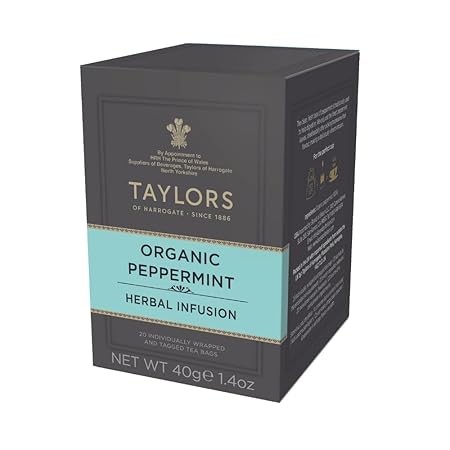 Taylors of Harrogate Organic Peppermint Herbal Tea, 20 Teabags