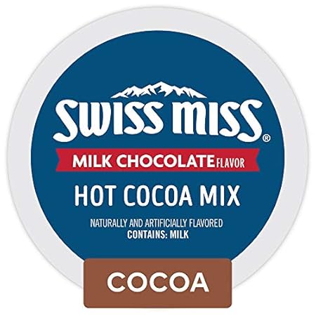 Swiss Miss Milk Chocolate Hot Cocoa, Keurig Single-Serve Hot Chocolate K-Cup Pods, 72 Count