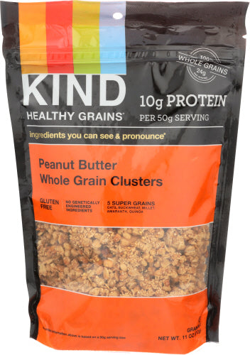 KIND CLUSTERS PNUT BTR WHLGRN BAG - 11 OZ
