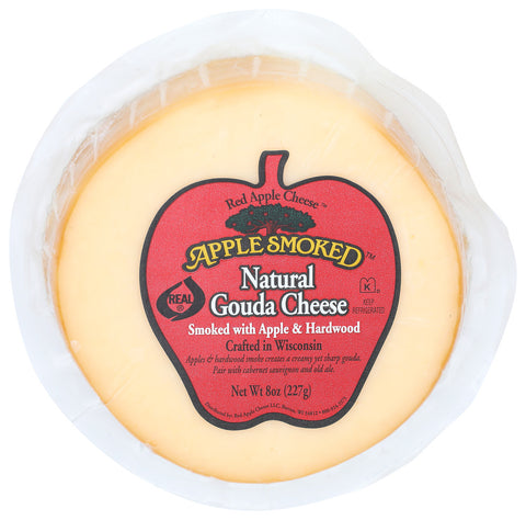 APPLE SMOKED CHEESE CHEESE RND GOUDA - 8 OZ
