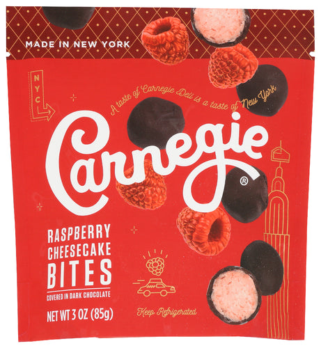 CARNEGIE DELI CHEESECAKE BITES RSPBRRY - 3 OZ