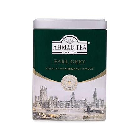 Ahmad Tea English Scene Caddy Earl Grey, 3.5-Ounce Tins (Pack of 6)