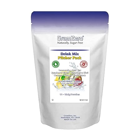 GramZero Variety, Sugar Free Drink Mix, Pitcher Pack, Great For Nutrition Club Loaded Tea, Zero Calorie, Stevia Sweetened