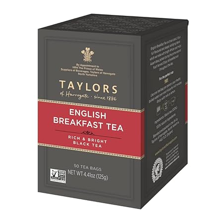 Taylors of Harrogate English Breakfast, 50 Teabags (Pack of 6)