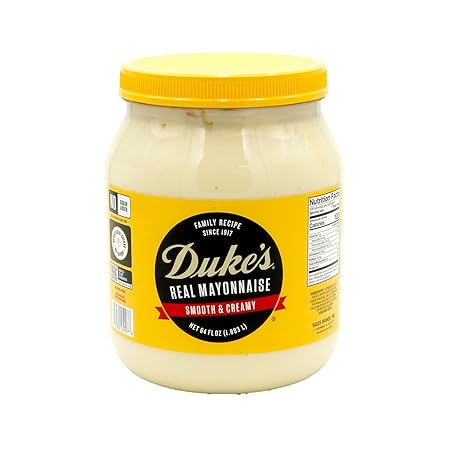 Duke’s Real Mayonnaise Jar – Original Smooth & Creamy Taste, 64 Ounce (Pack of 1)