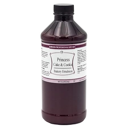Lorann Oils Princess Cake and Cookie Bakery Emulsion: Regal Flavor Blend, Perfect for Enhancing Sweet, Cake-like Undertones in Baked Goods, Gluten-Free, Keto-Friendly, Unique Flavor Blend Essential
