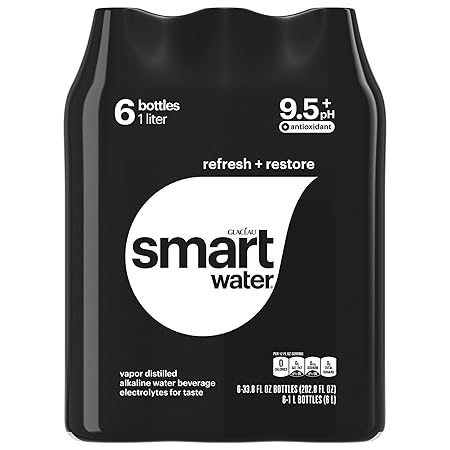 Smartwater alkaline with antioxidant 1L 6pk