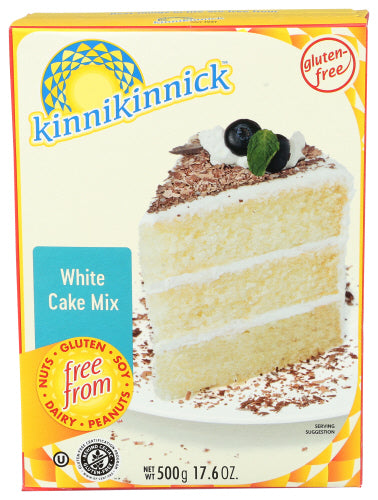 KINNIKINNICK MIX CAKE WHITE - 17.6 OZ