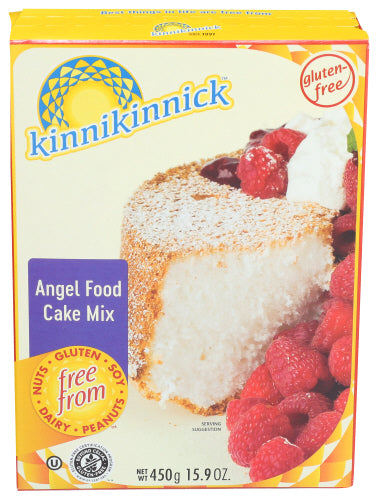 KINNIKINNICK MIX CAKE ANGEL FOOD - 15.9 OZ