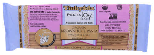 TINKYADA PASTA BRWN RICE SPGHTI ORG - 12 OZ