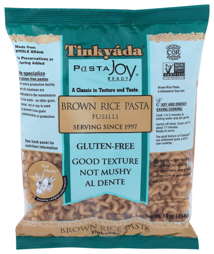 TINKYADA PASTA BRWN RICE FUSILLI - 16 OZ