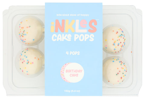INKLES CAKE POPS BDAY CAKE 4PC - 5.4 OZ