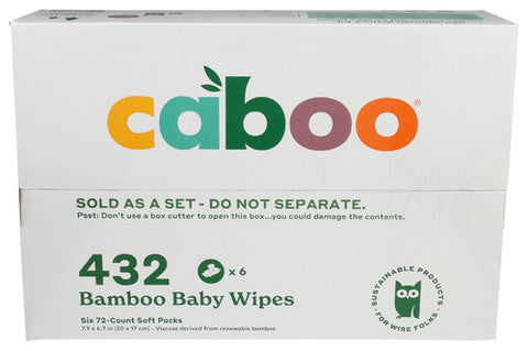 Caboo 
Baby Wipes 432Pc, 6 PK.