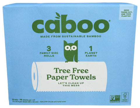 Caboo 
Roll Twel 3Pk 75 Sheet Pf, 3 PK.