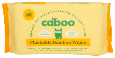 Caboo 
Wipes Bamboo Flushable, 60 CT.