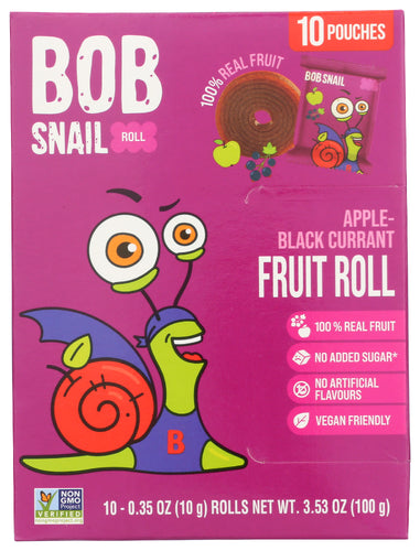 Bob Snail 
Fruit Rolls Appl Currant, 10 PK.
