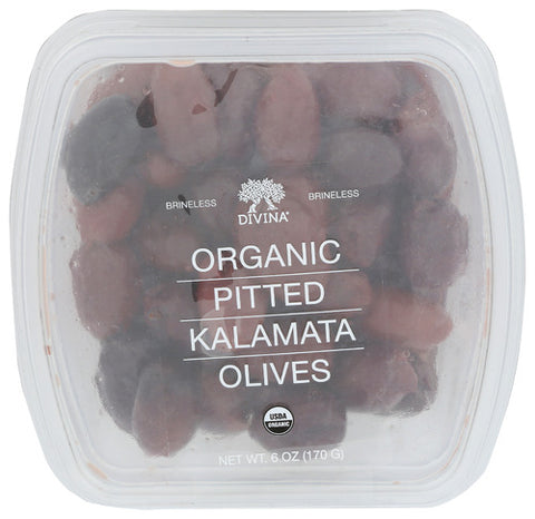 Divina 
Cup Olives Klmta Ptd Org, 6 OZ.