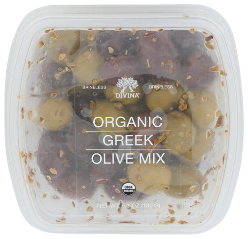 Divina 
Cup Olive Mix Greek Org, 6.3 OZ