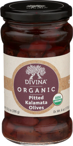 Divina 
Olive Kalamata Ptd Org, 6 OZ.