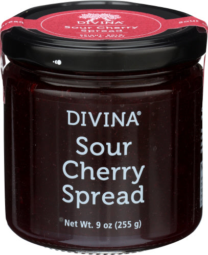 Divina 
Spread Sour Cherry, 9 OZ.