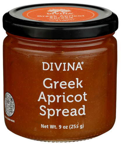 Divina 
Spread Greek Apricot, 9 OZ.