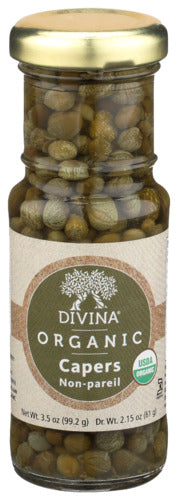 Divina 
Capers Org, 3.5 OZ.
