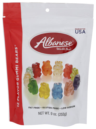 Albanese 
Gummi Bear 12Vrty, 9 OZ.