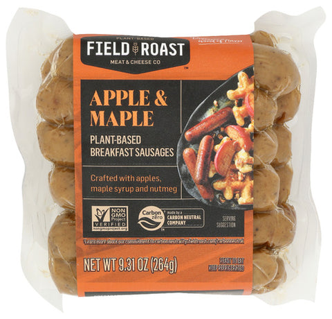 FIELD ROAST SAUSAGES BKFST APPLE MAPLE - 9.31 OZ
