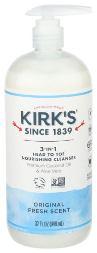 KIRKS WASH 3 IN 1 FRESH SCENT - 32 FO