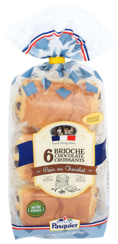 BRIOCHE PASQUIER CROISSANT BRIOCH CHOC 6PK - 9.5 OZ